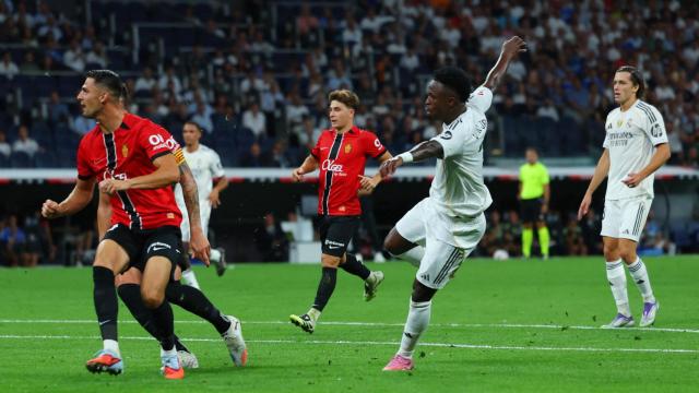 Vinicius, en su gol contra el Mallorca