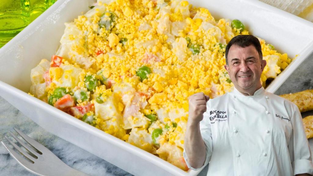 Martín Berasategui en un montaje de El Español