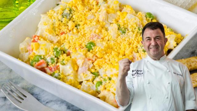 Martín Berasategui en un montaje de El Español