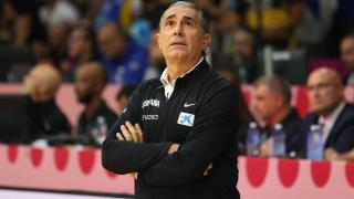 Scariolo, durante el partido de España ante Bosnia.