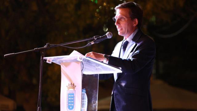José Luis Martínez-Almeida durante el pregón de las Ferias y Fiestas de San Antolín 2025 de Medina del Campo