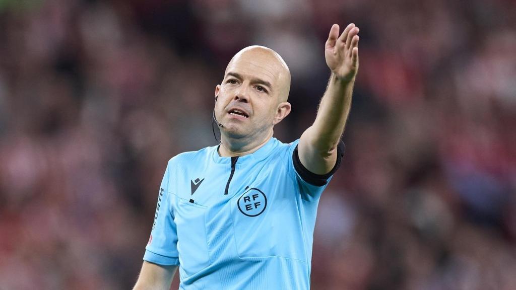 Pablo González Fuertes, durante el Athletic Club - Barça de la temporada pasada.