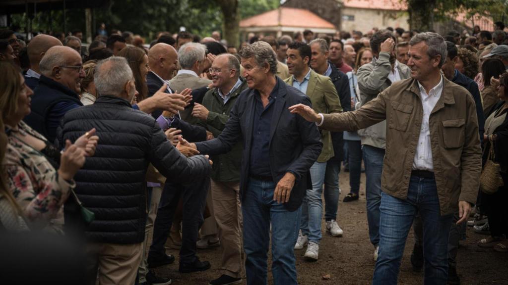 Instante del acto en Cerdedo-Cotobade.