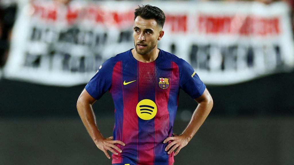 Eric García, resignado por el resultado.