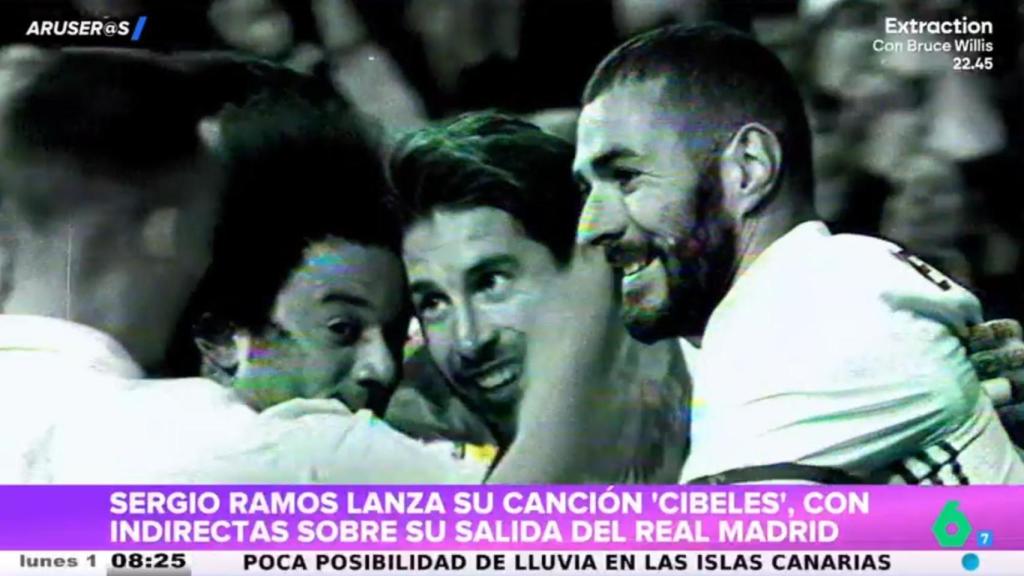 Imágenes del vídeo de 'Cibeles', el debut musical de Sergio Ramos.