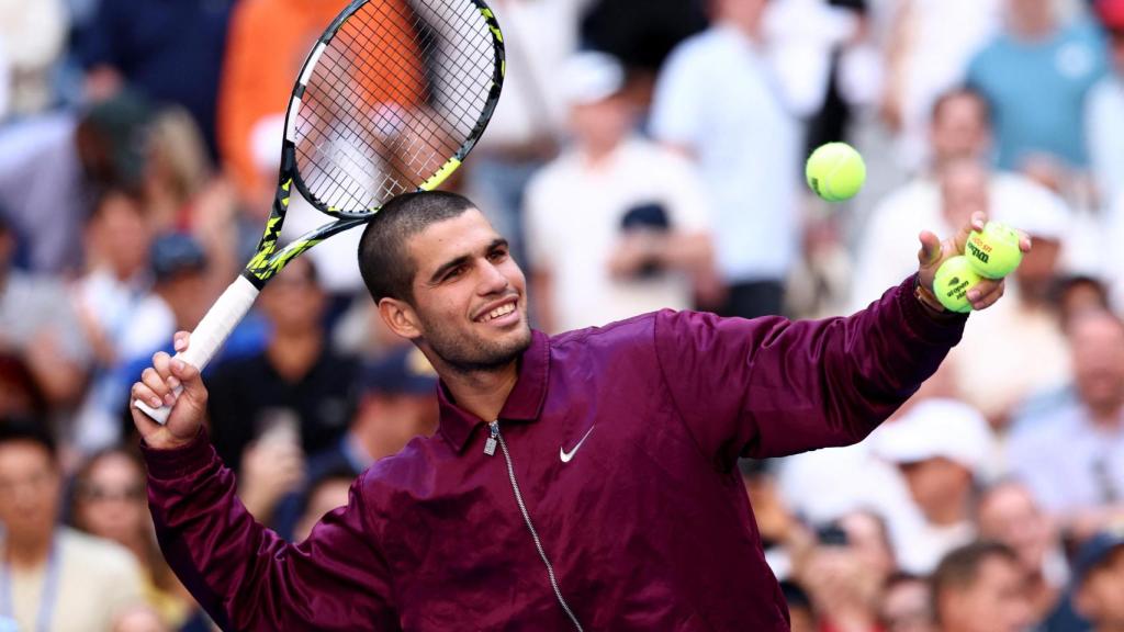 Carlos Alcaraz, en el US Open 2025