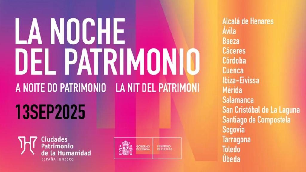 Cartel de la edición 2025 de La Noche del Patrimonio