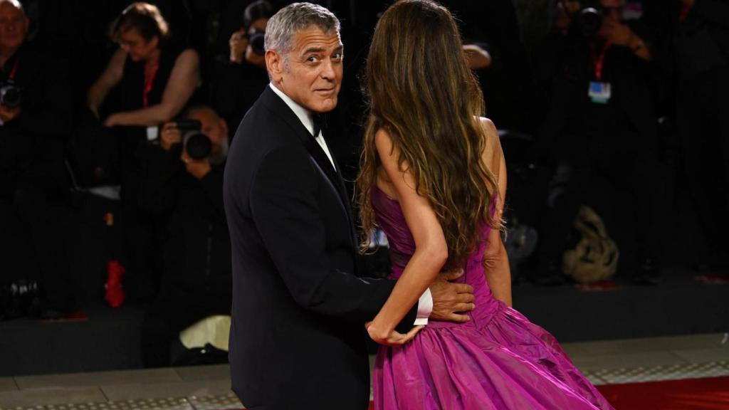 George y Amal Clooney, en la alfombra roja del Festival de Cine de Venecia 2025.