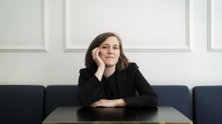 Carla Simón, en el Hotel Gran Versalles de Madrid