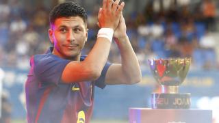 Roony Bardghji, en el Trofeo Joan Gamper con el Barça
