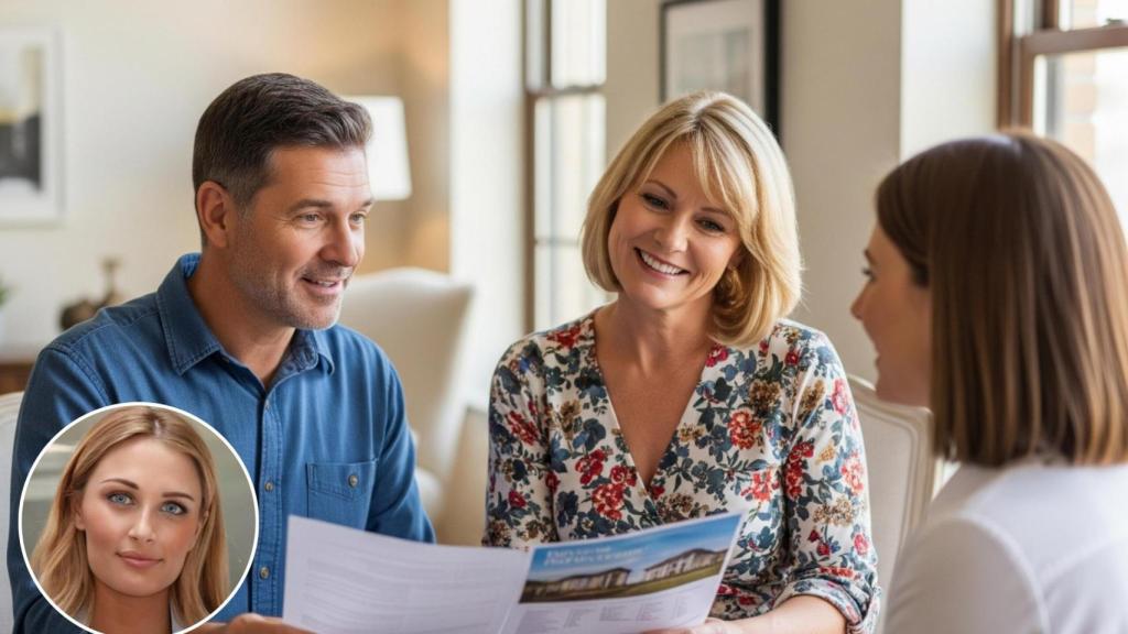 Montaje de María Matos con personas queriendo comprar vivienda.