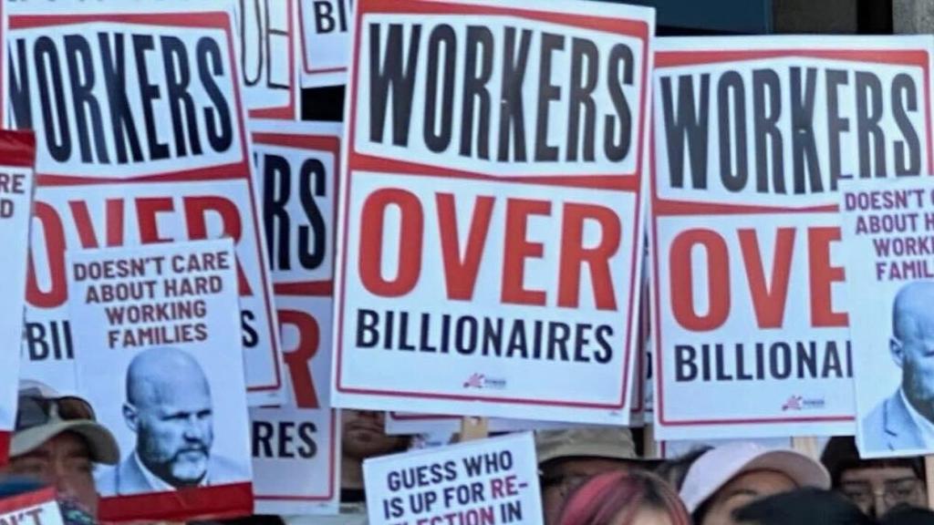 Protesta masiva en Miami por el Labor Day: Los trabajadores se movilizan en contra de los multimillonarios en esta marcha