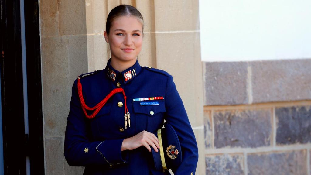 La princesa de Asturias este lunes en San Javier (Murcia).