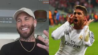 Sergio Ramos durante su entrevista en 'El Hormiguero' y en la final de la UCL de 2014.