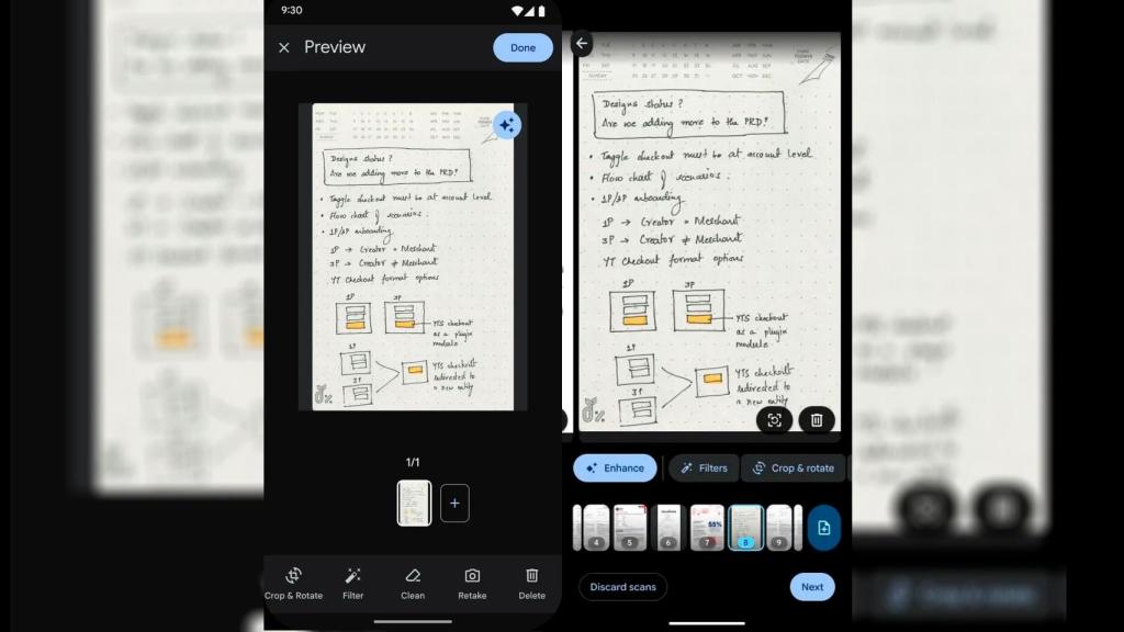 El editor antiguo a la izquierda y el nuevo a la derecha