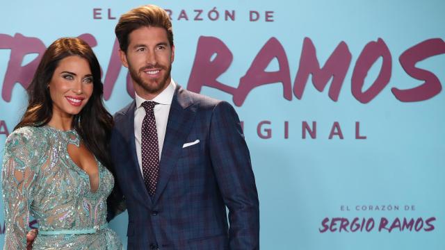 Pilar Rubio y Sergio Ramos juntos en las presentación del documental del futbolista.