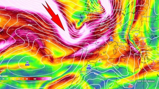 El chorro polar afecta directamente a España desde comienzos de septiembre. Meteored.