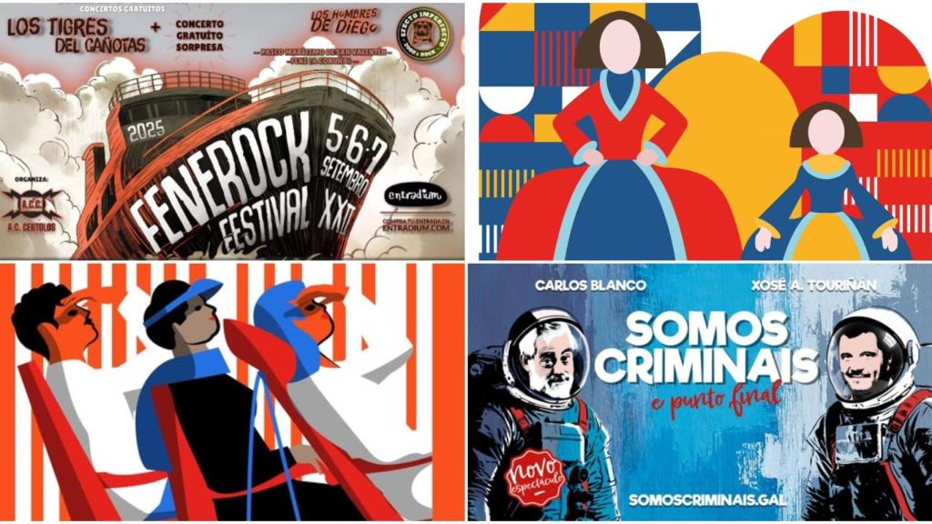 Estos son los grandes conciertos y eventos del mes de septiembre 2025 en Ferrol