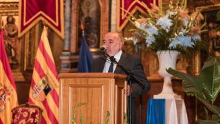 José Manuel Aranda en el acto de Presentación de las Fiestas en Honor a la Virgen de la Peña