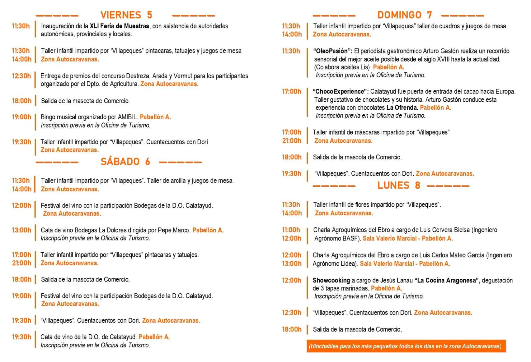 Actividades de la XLI Feria de Muestras