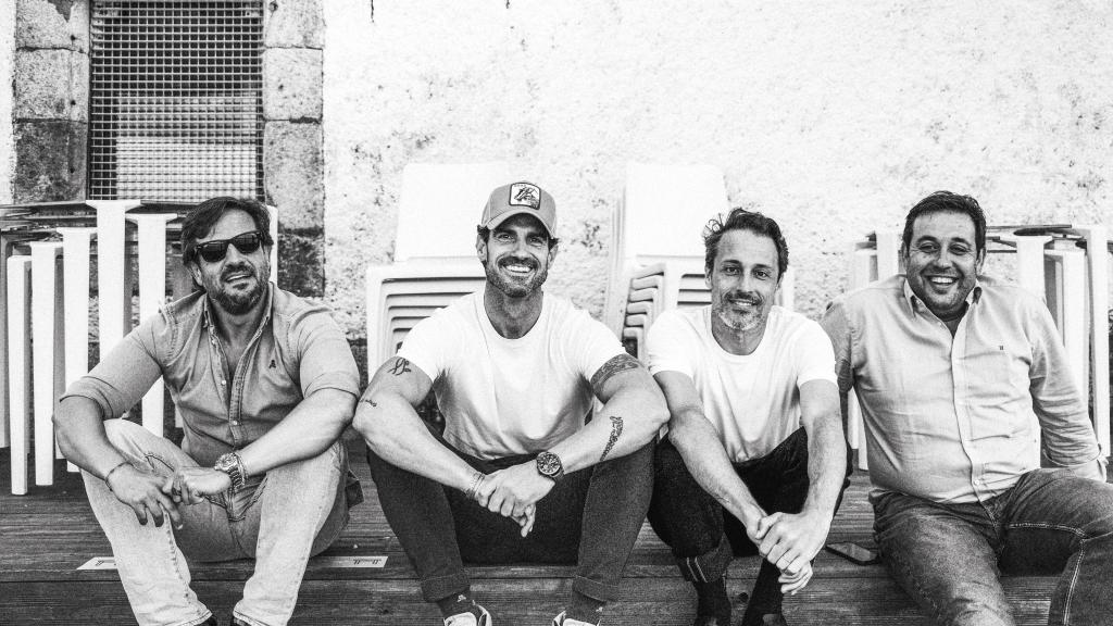 Roi Lojo junto a sus socios Aitor Ocio, Aitor Molina y David Lecanda.