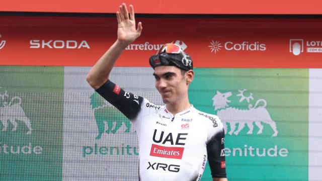 Juan Ayuso, en La Vuelta 2025