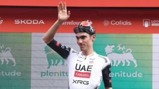 Juan Ayuso, en La Vuelta 2025