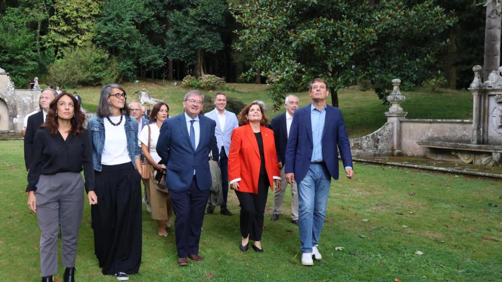 Visita de Fernando Martínez en el Pazo de Meirás