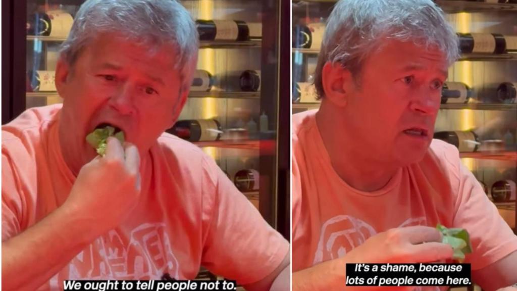 Miki Nadal prueba el restaurante de Dabiz Muñoz .