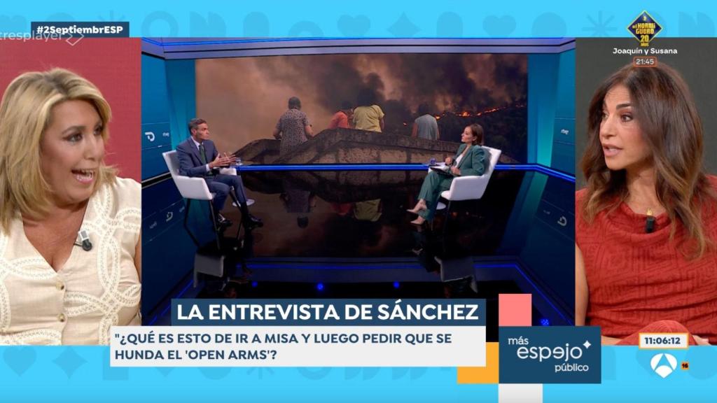 Susana Díaz y Mariló Montero en 'Espejo Público'.