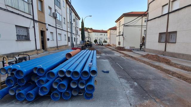 Renovación de redes en el barrio Vidal