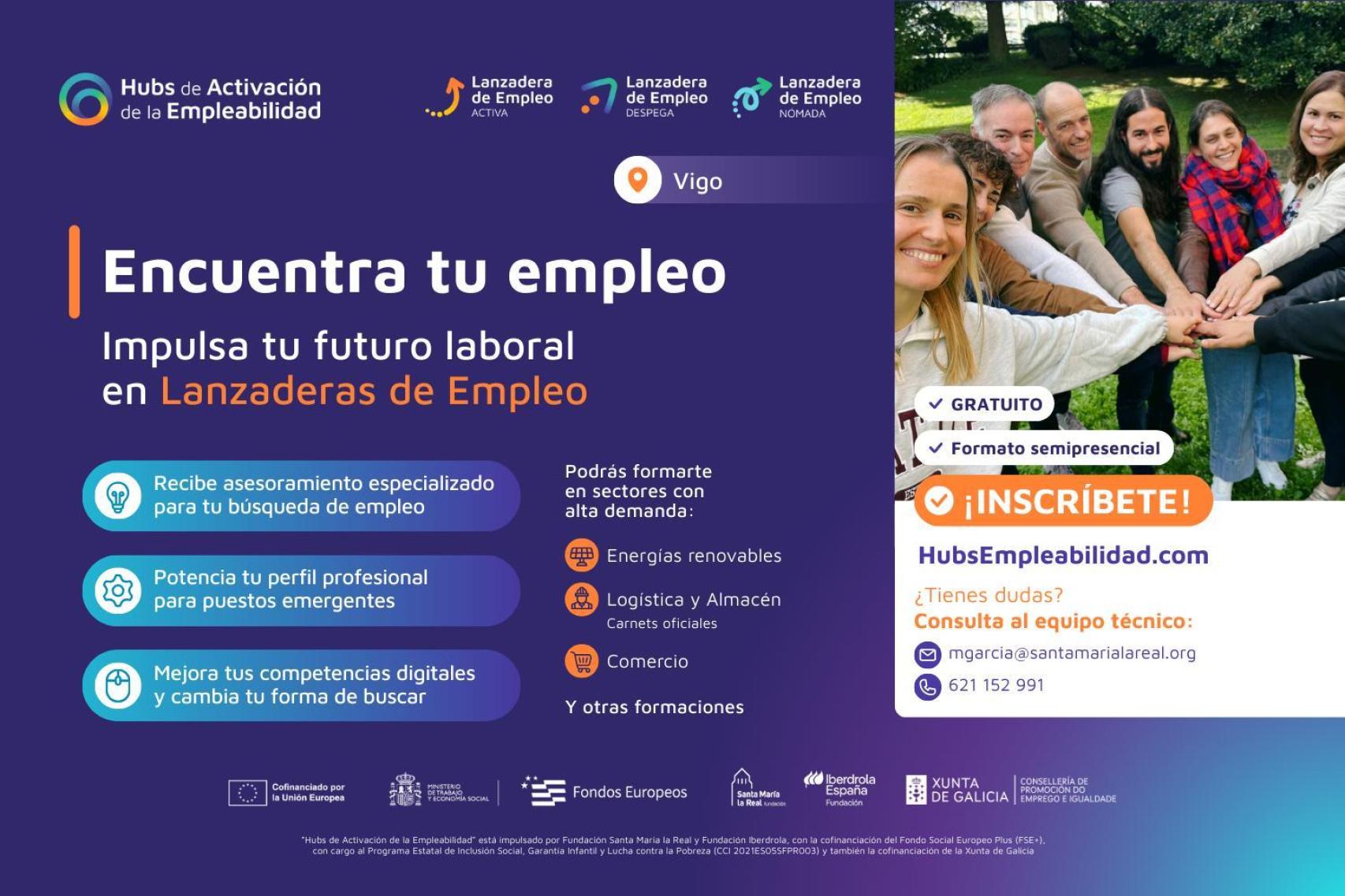 HUBS EMPLEABILIDAD - Cartel VIGO