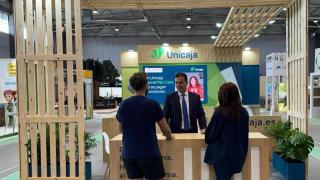 Stand de Unicaja en el recinto ferial de Salamanca