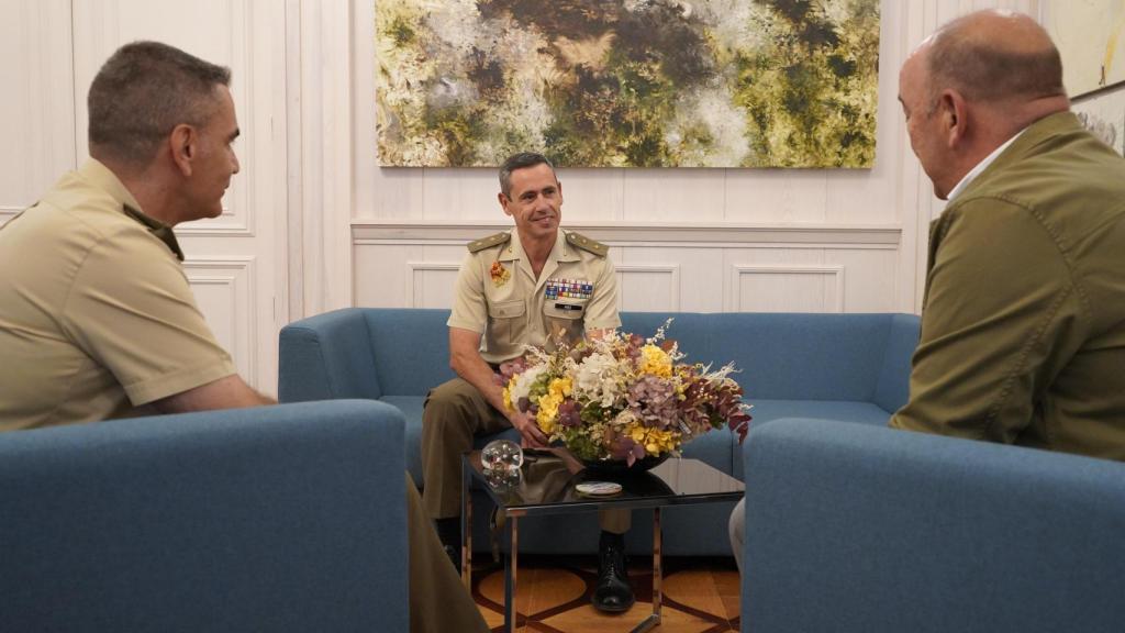 Miguel Ángel De Vicente junto a De Felipe y Miró Bujosa