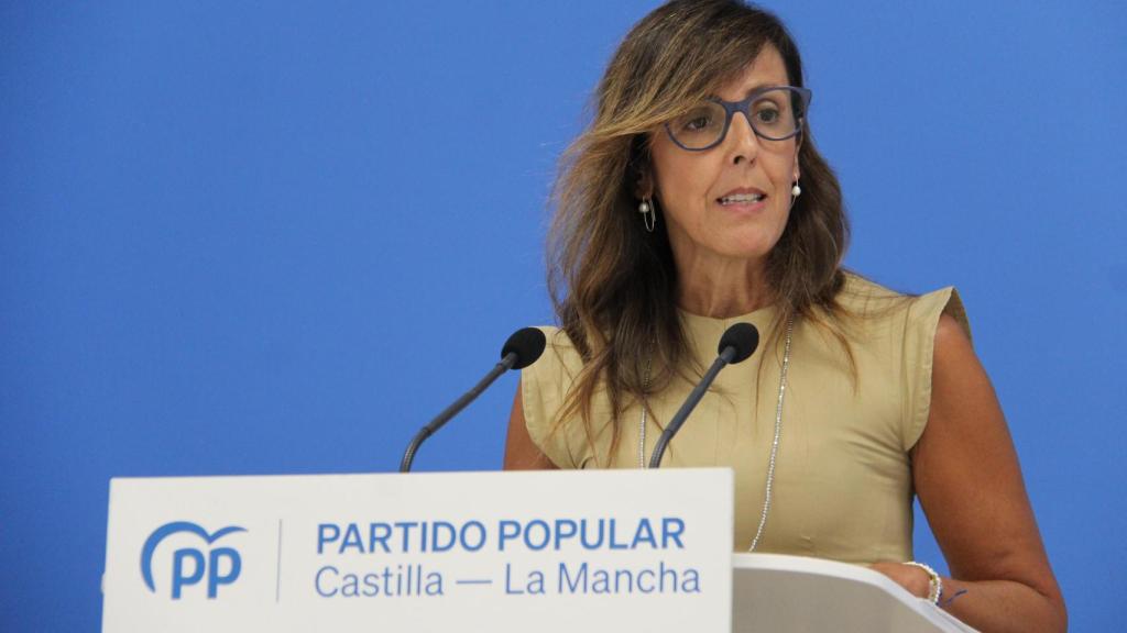 María Gil en rueda de prensa.