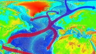 La AMOC circula entre la región subtropical del Atlántico Norte y el océano Ártico.