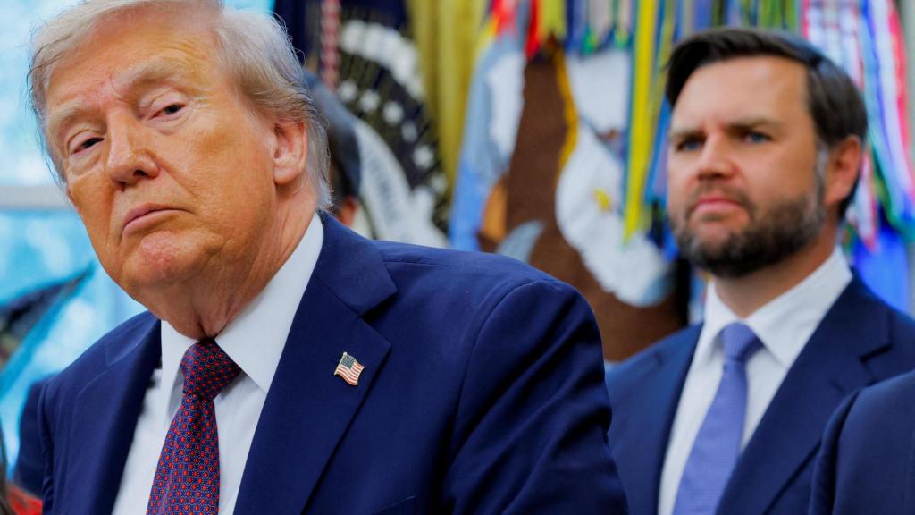 Donald Trump and Vice President J.D. Vance on Tuesday at the White House.