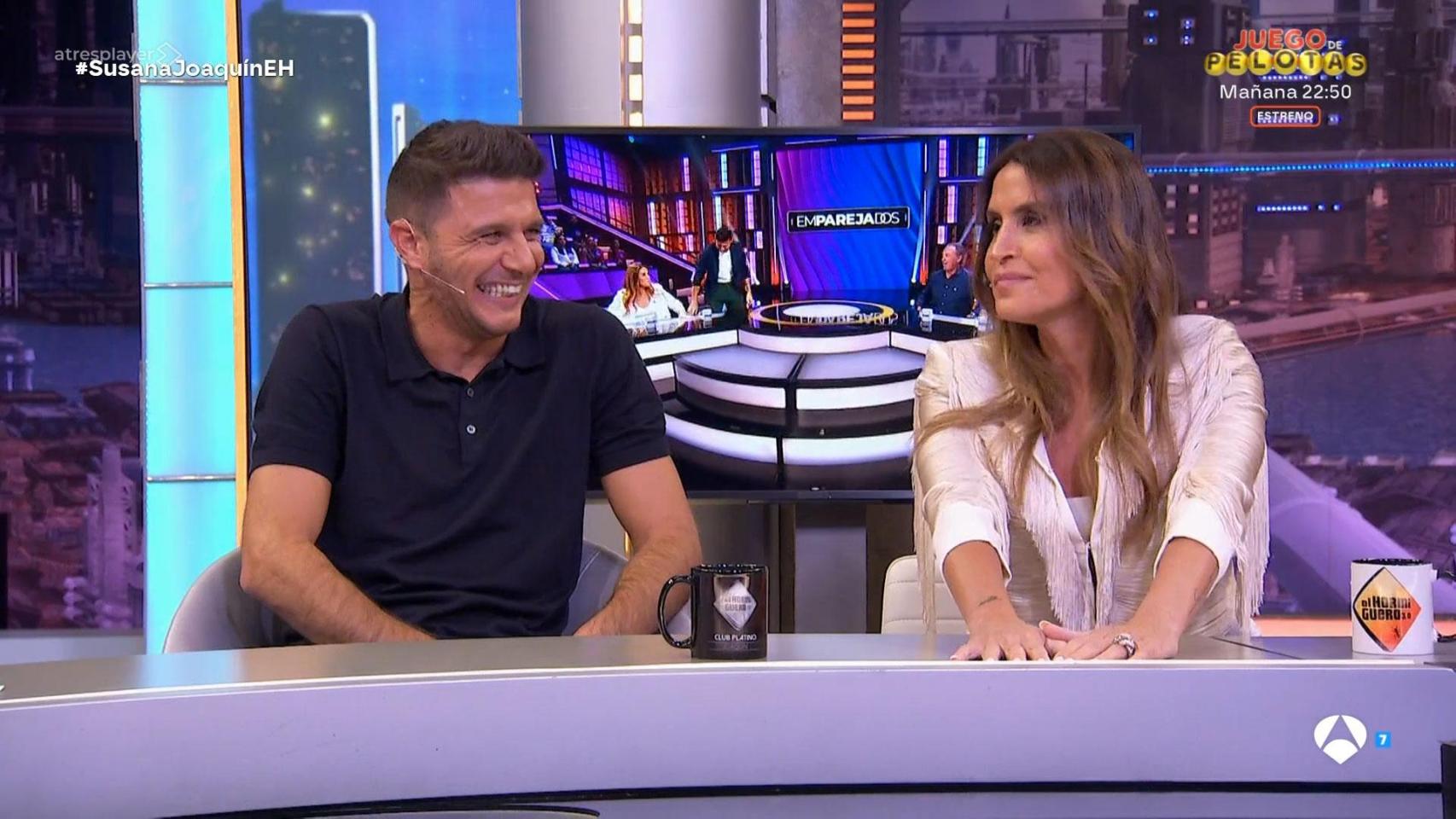 Joaquín Sánchez y Susana Saborido en ‘El Hormiguero’.