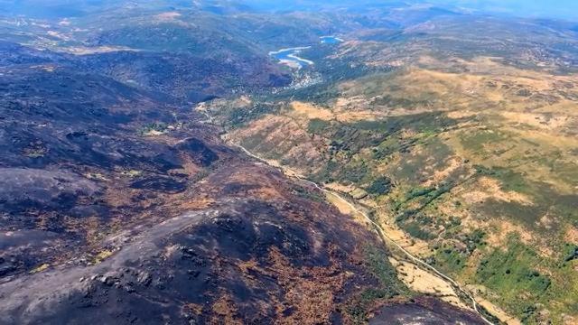 Greenpeace documenta con imágenes exclusivas desde el aire las zonas quemadas por los incendios en las provincias más afectadas: Ourense, León y Zamora