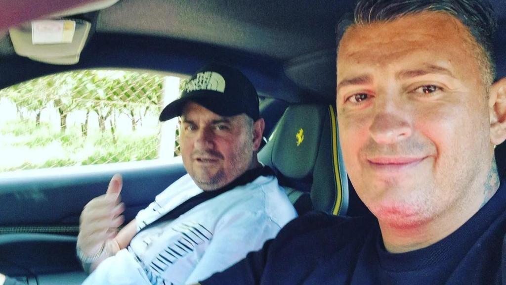 Del Vecchio junto a su examigo Johnny Lauretti.