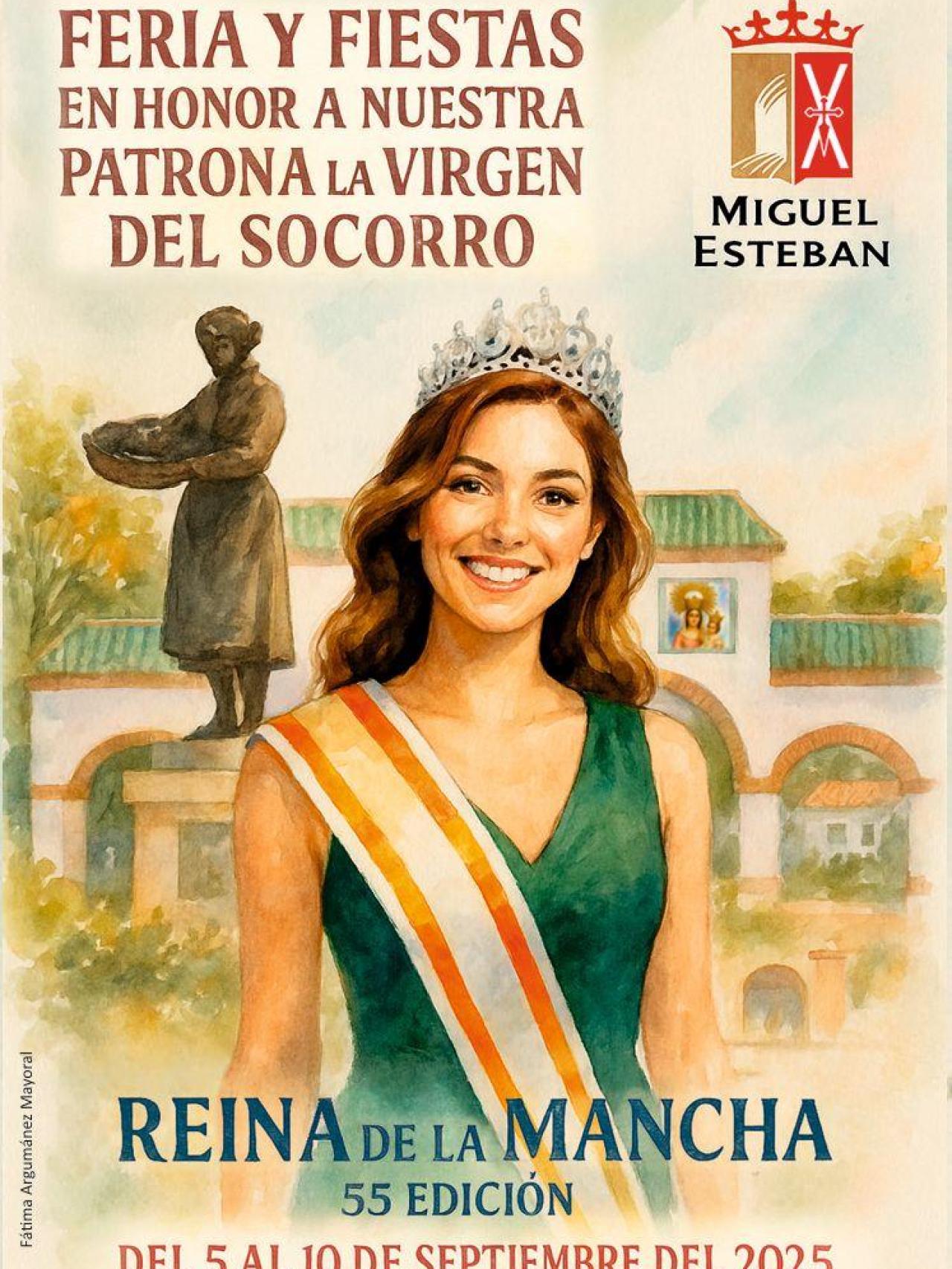 Cartel de las fiestas de Miguel Esteban 2025.