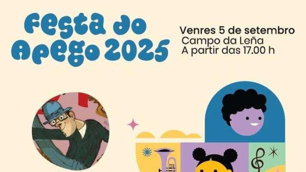 Cartel de la edición 2025 de la Festa do Apego