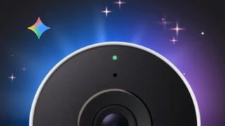 Logo de Gemini y cámara Nest