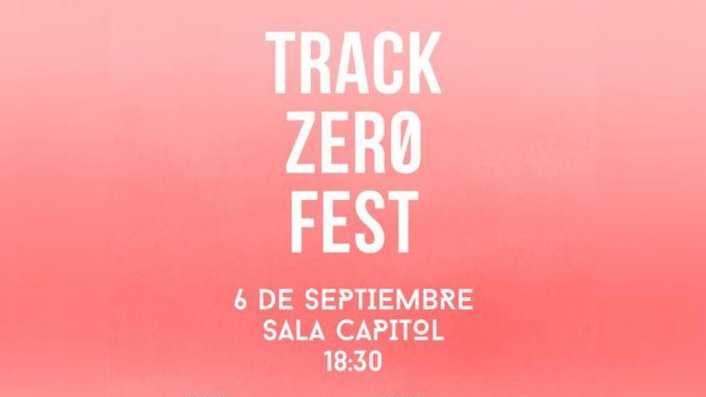 Cartel de la final del concurso Track Zero Fest