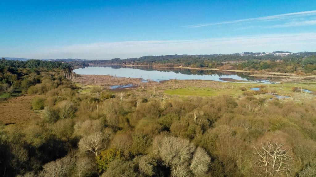 Imagen del embalse de Abegondo.