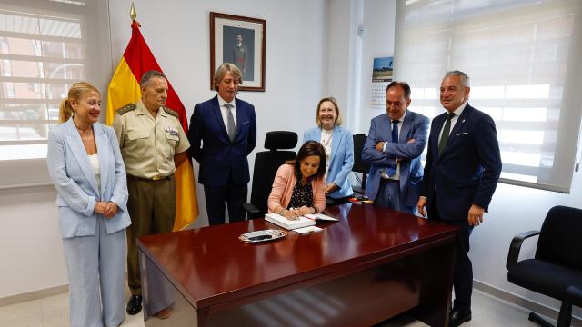 La ministra de Defensa, Margarita Robles, durante la presentación del proyecto Numant-IA