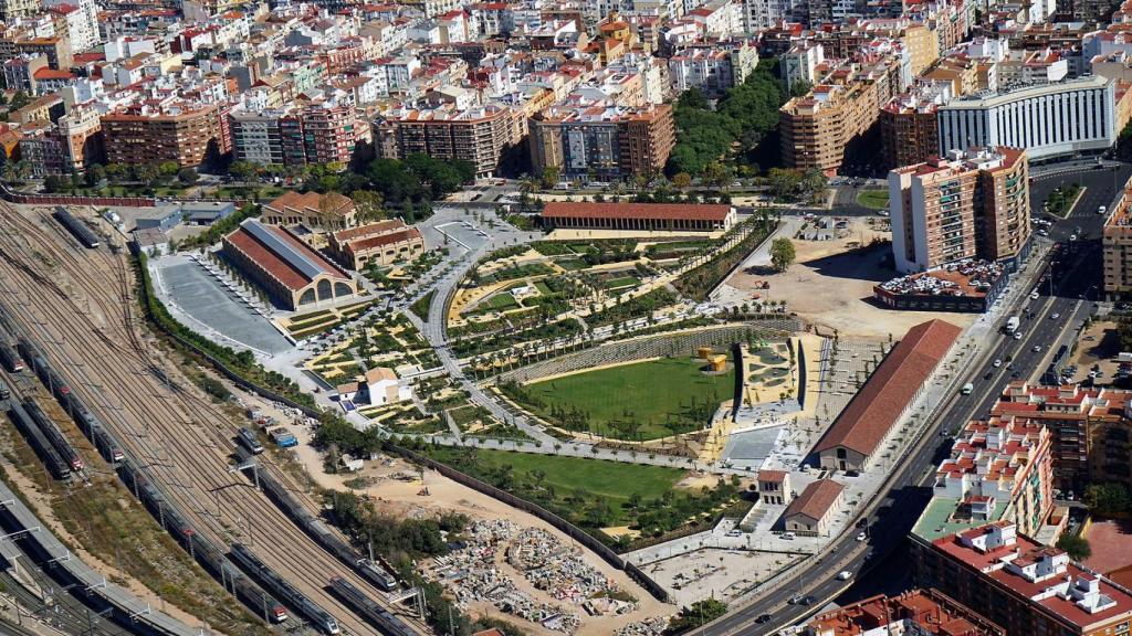 Foto aérea del Parque Central. Turisme CV