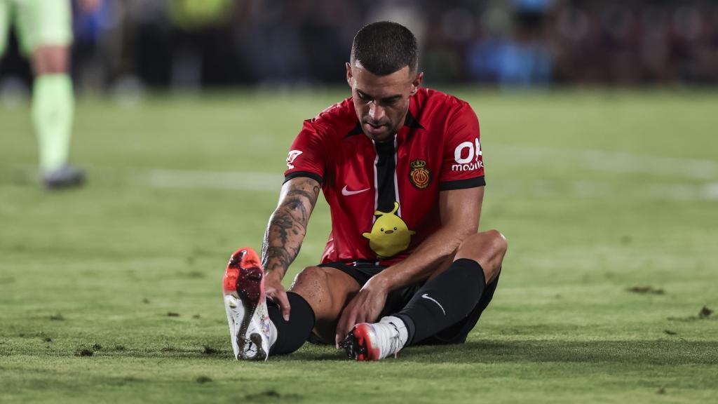 Dani Rodríguez, durante un partido con el Mallorca.