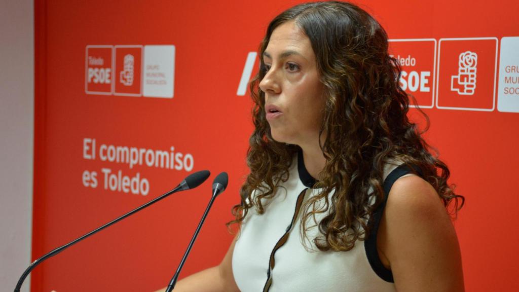 Noelia de la Cruz, líder del PSOE en el Ayuntamiento de Toledo.