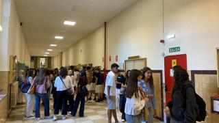 Pasillos universitarios.